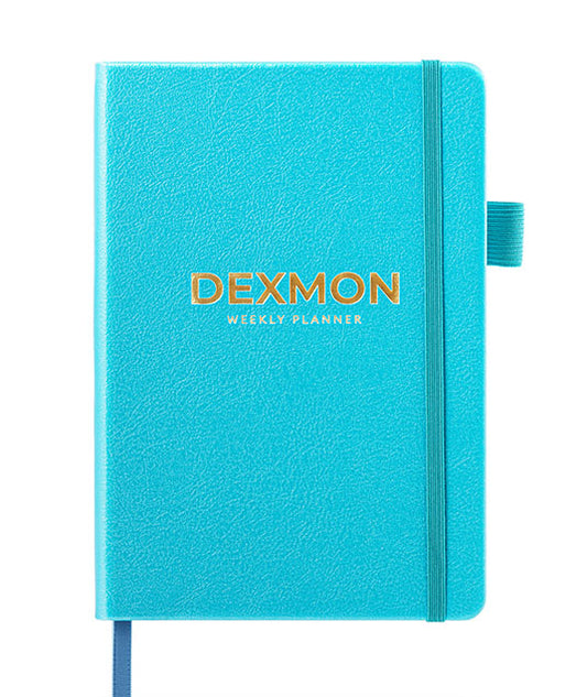 Dexmon Planner, Undated Yearly Planner for Productivity Increasing, A5 (Black)