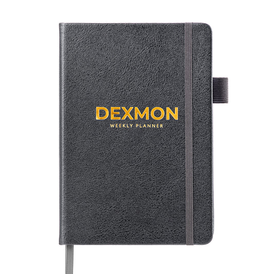 Dexmon Planner, Undated Yearly Planner for Productivity Increasing, A5 (Black)