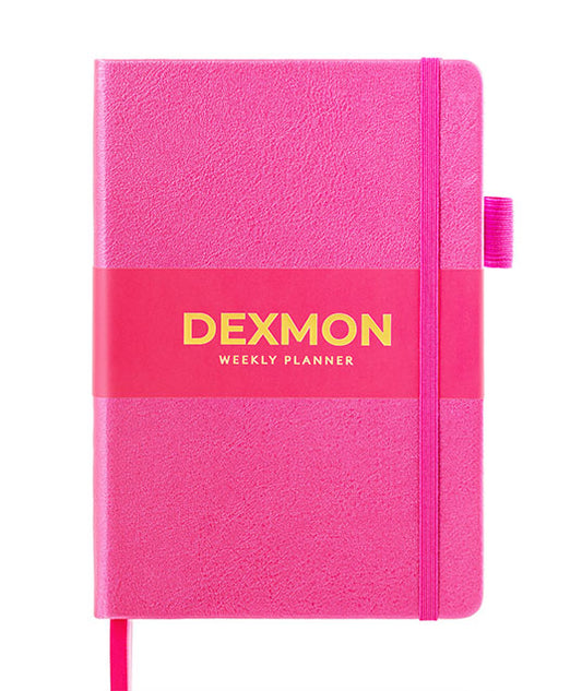 Dexmon Planner, Undated Yearly Planner for Productivity Increasing, A5 (Black)